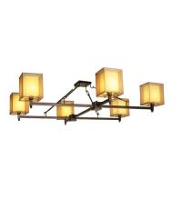 Meyda Blue 125067 - 60"Sq Horizon Bay 6 LT Semi-Flushmount