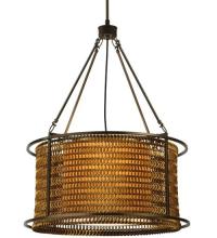 Meyda Blue 128776 - 24"W Maille Drum Pendant