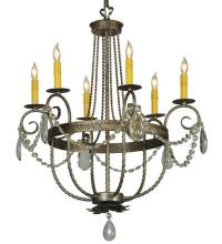 Meyda Blue 133148 - 28.5"W Antonia 6 LT Crystal Chandelier