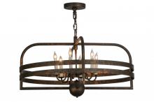 Meyda Blue 145225 - 32"W Aldari 6 LT Chandelier