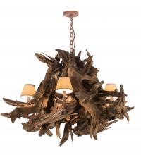 Meyda Blue 197275 - 40" Wide Driftwood 5 Light Chandelier