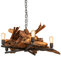 Meyda Blue 201247 - 35" Wide Driftwood 5 Light Chandelier