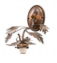 Meyda Blue 22823 - 9" Wide Oak Leaf Wall Sconce Hardware