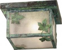 Meyda Blue 38554 - 10"Sq Hyde Park Maple Leaf Flushmount