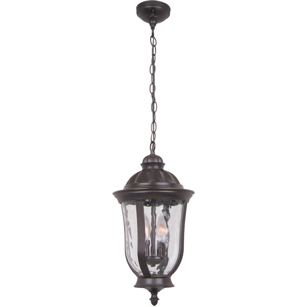 Frances 2 Light Outdoor Pendant in Oiled Bronze Outdoor