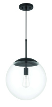 Craftmade 56892-FB - Gaze 12" 1 Light Pendant in Flat Black
