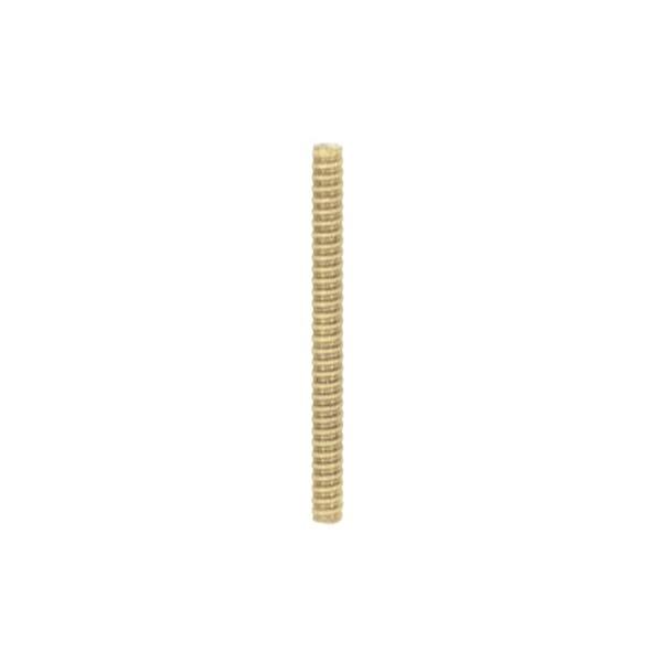 1/8 IP Steel Nipple; Yellow Zinc Plated; 16" Length; 3/8" Wide
