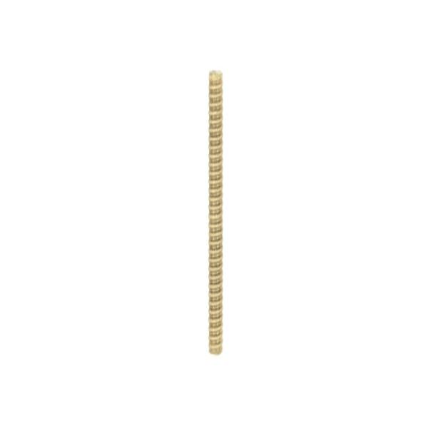 1/8 IP Steel Nipple; Yellow Zinc Plated; 21" Length; 3/8" Wide