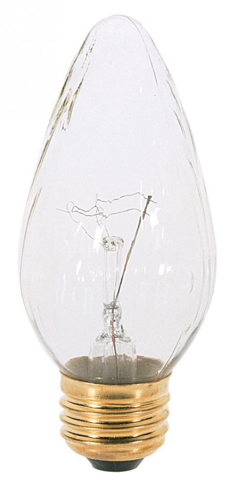 25 Watt F15 Incandescent; White; 1500 Average rated hours; 160 Lumens; Medium base; 120 Volt