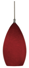 CAL Lighting UP-991A/6-BS - 10.4" Tall Glass Pendant with Brushed Steel Cord