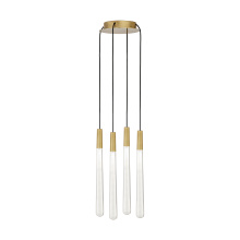 Visual Comfort & Co. Modern Collection 700TRSPPYLC4RNB-LED930 - Pylon Crystal 4 Light Chandelier