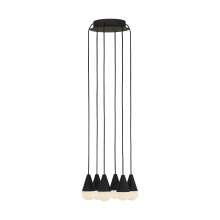 Visual Comfort & Co. Modern Collection SLCH51430B - Cupola Alabaster 6 Light Chandelier