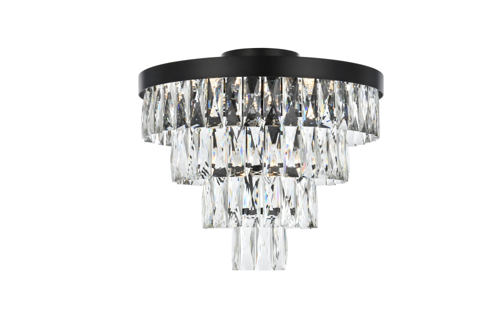 Josephine 18 inch Flush Mount in Black