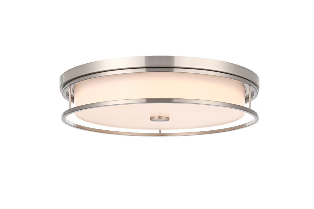 Kolson 20 inch LED Flush Mount in Polished Nickel