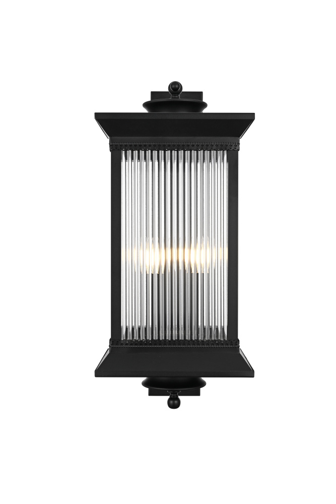 Collins 12 inch Outdoor Wall sconce in Black