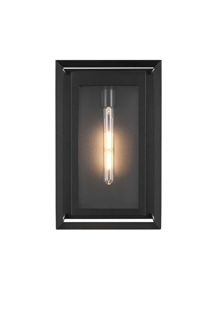 Etting 10 inch Outdoor Wall sconce in Black
