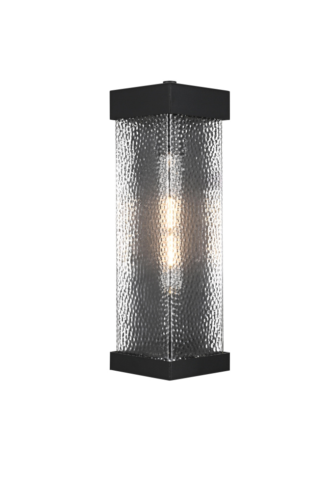 Swain 6.5 inch Outdoor Wall sconce in Black