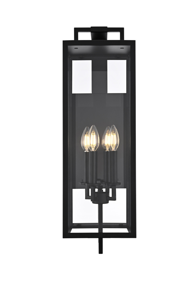Jairo 8 inch Outdoor Wall sconce in Black