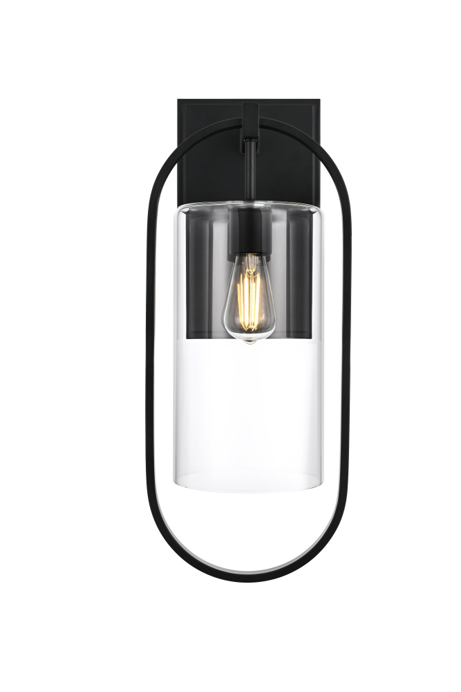 Jaxson 10 inch Outdoor Wall sconce in Black