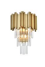 Elegant 3400W12SG - Willow 12 inch Wall Sconce in Satin Gold