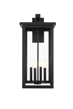 Elegant OD324W26BK - Venango 12 inch Outdoor Wall sconce in Black