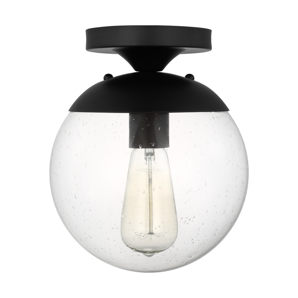 Leo - Hanging Globe Extra Large One Light Pendant with Clear Seeded Glass