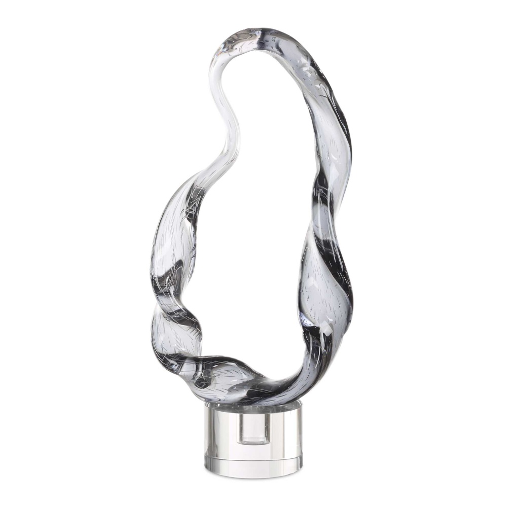 Uttermost Luminous Twist Glass Sculpture