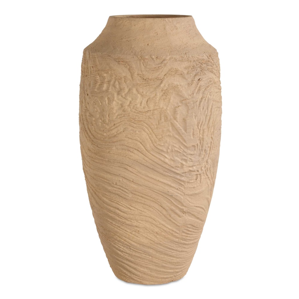 Uttermost Sandstone Flow Large Terracotta Vase